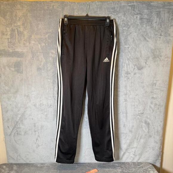 adidas Pants - Adidas Snap Track Pants Black White Stripes Tear Away Y2K Vintage Mens S